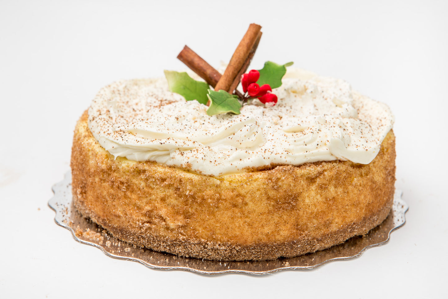 Festive Eggnog Cheesecake