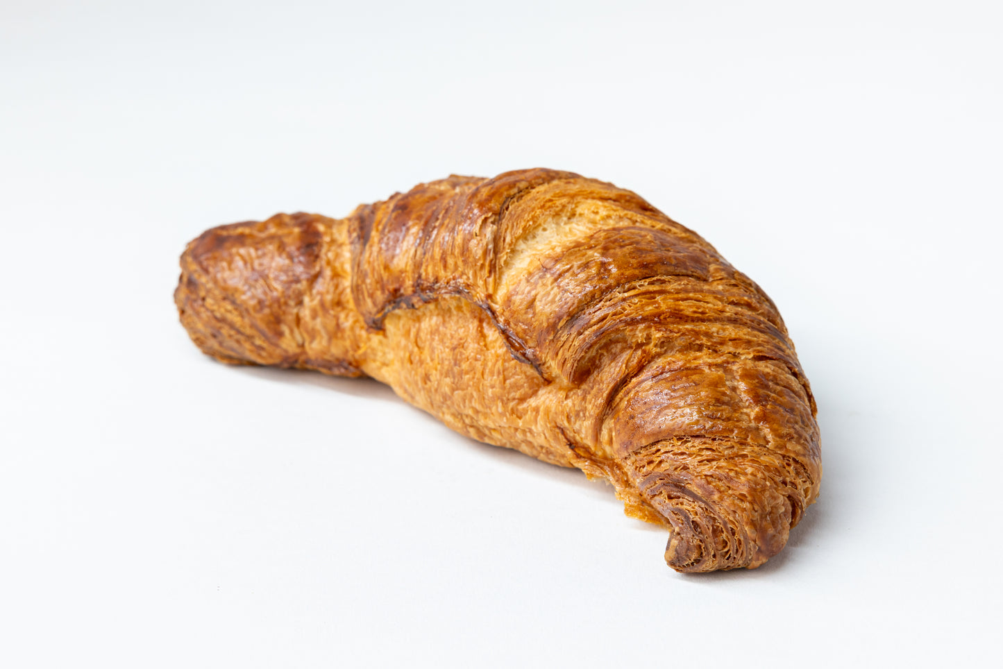 Croissant on a white background